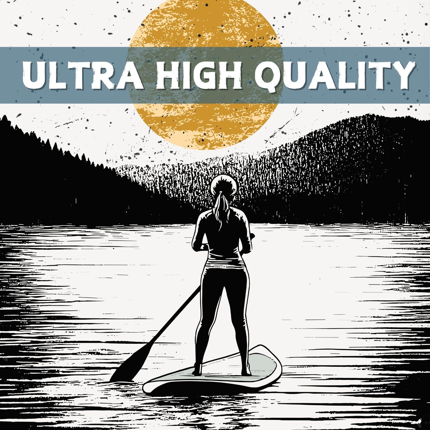 Go Paddle boarding Poster - Close up