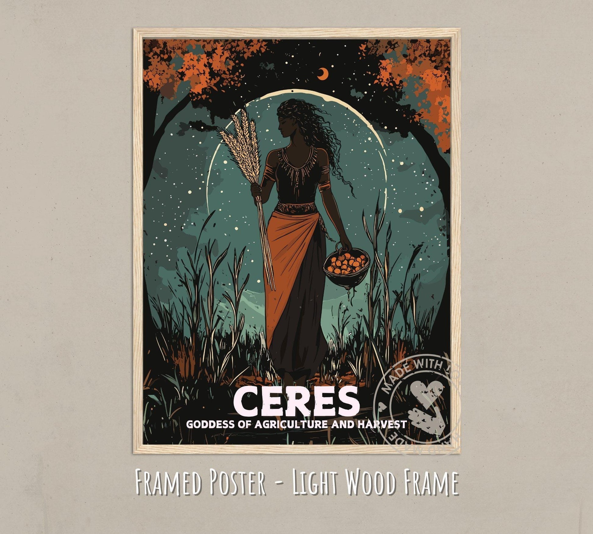 Ceres Goddess Painting - Ceres Roman Mythology Artwork
