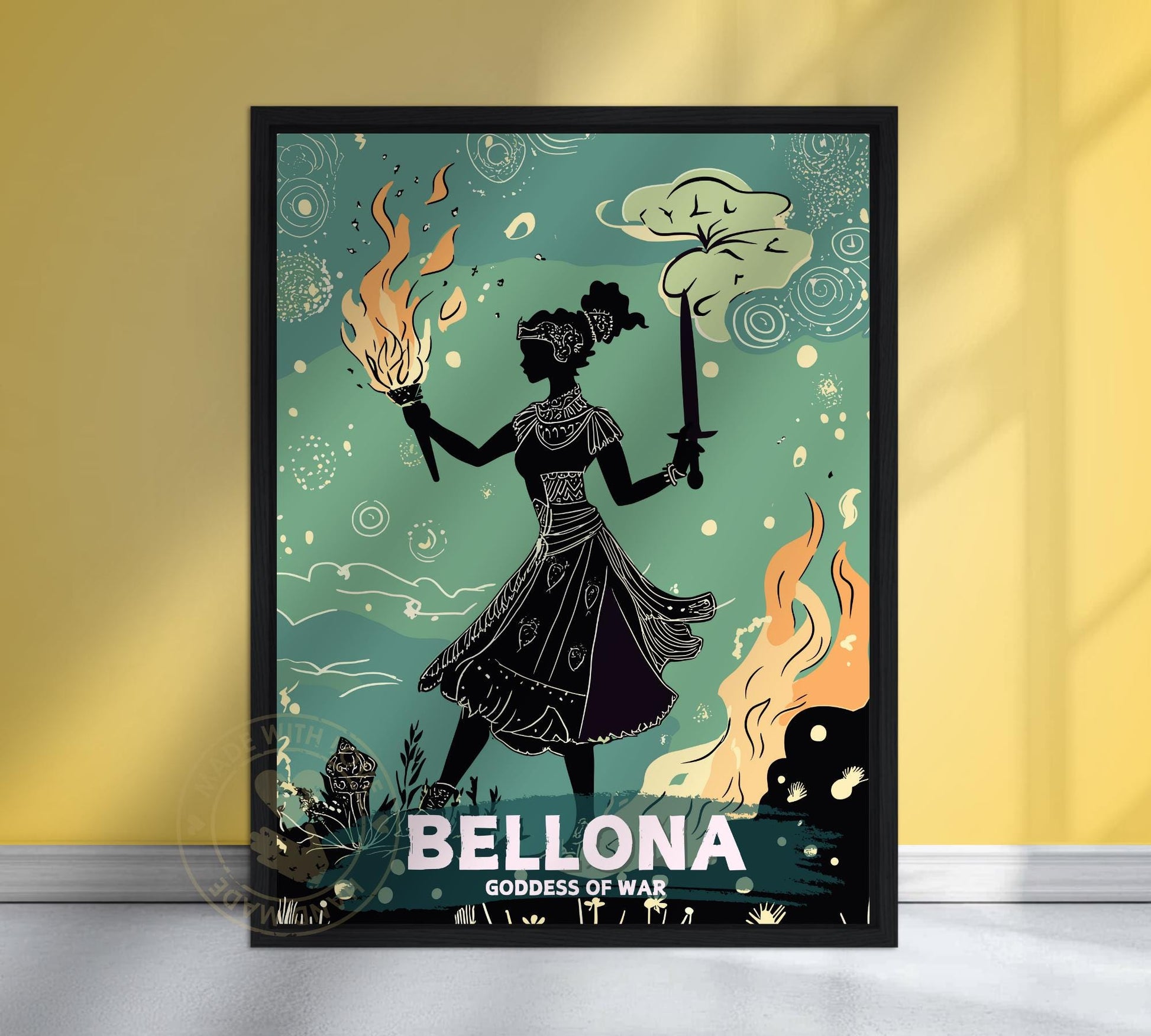Bellona Goddess Painting