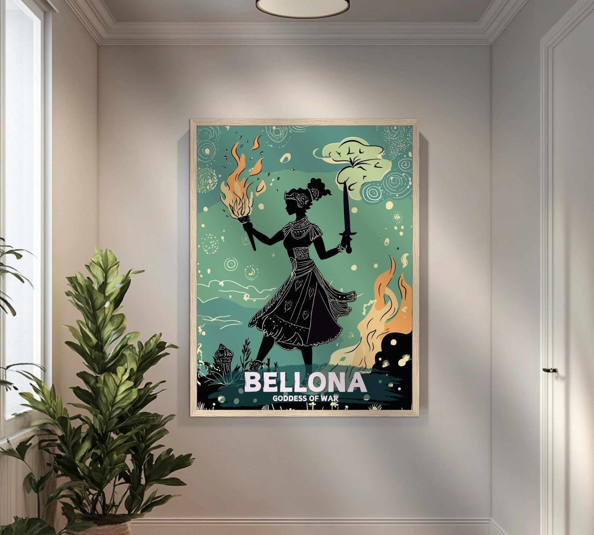 Bellona Goddess Painting