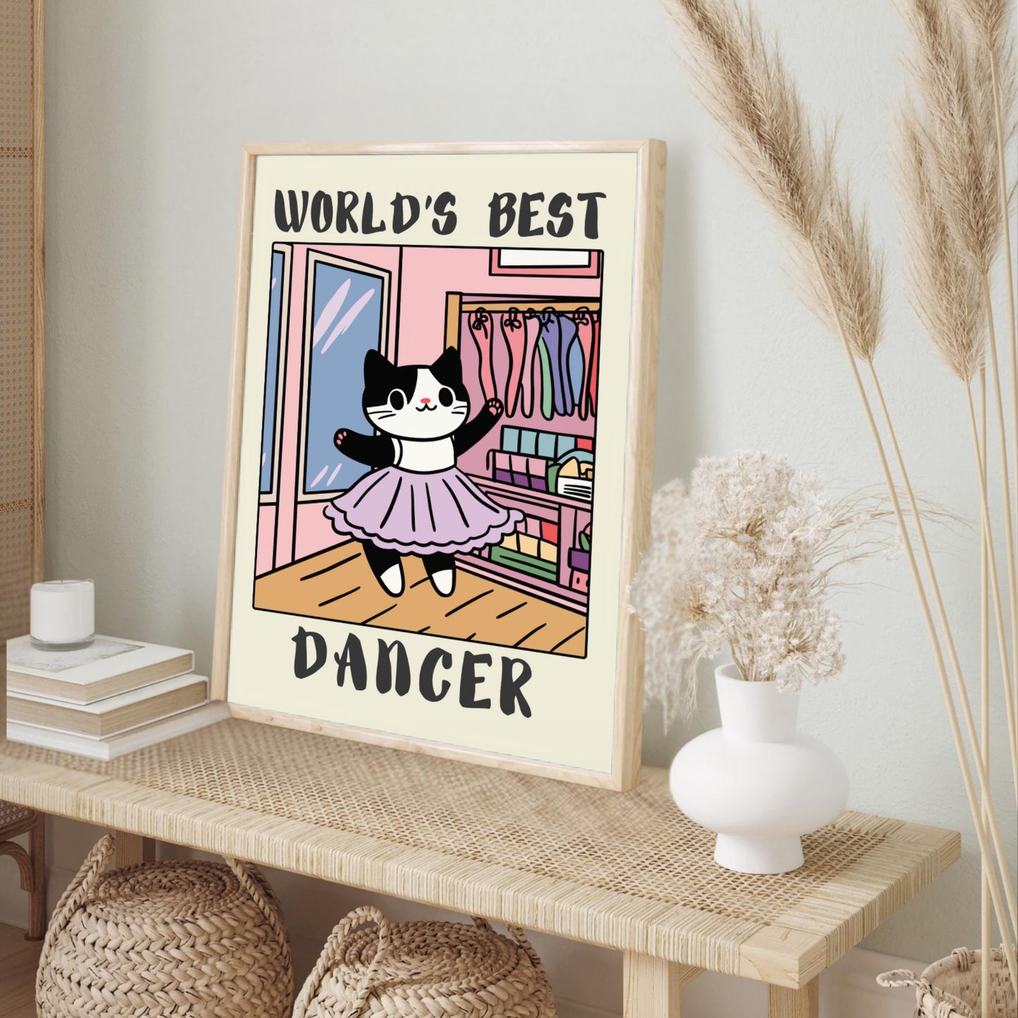 World's best Dancer Print on a cream background