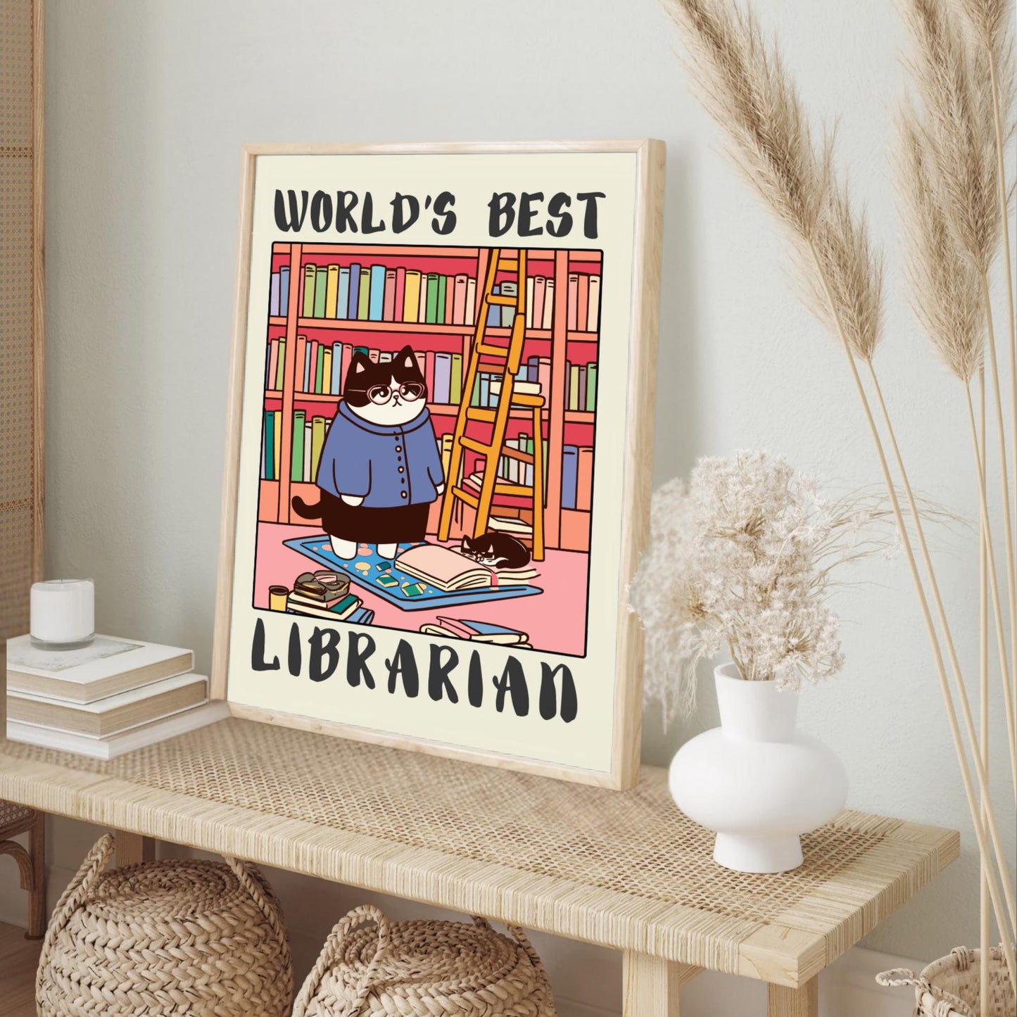 Librarian Poster - Cream background
