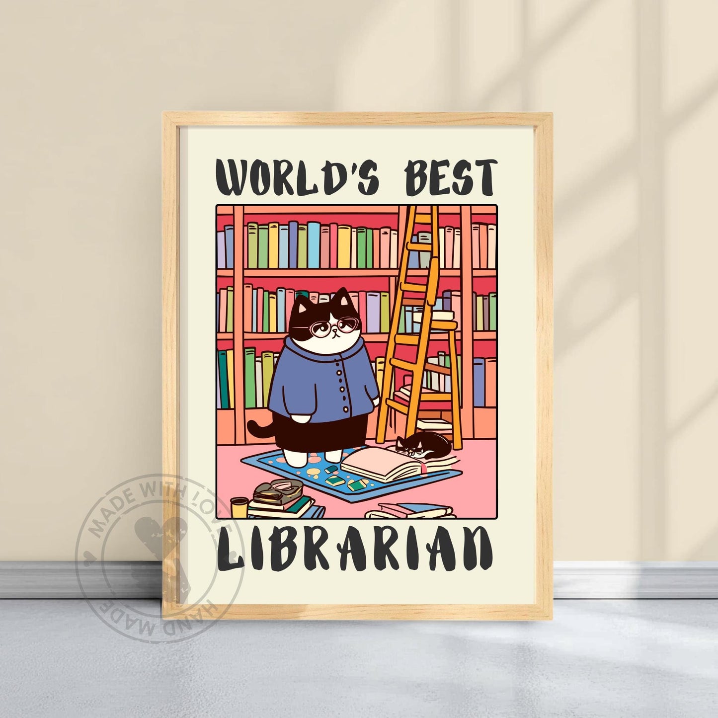 Librarian Poster - Yellow background