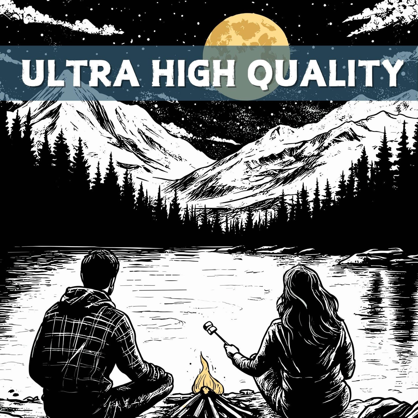 Go Camping Poster - zoomed in
