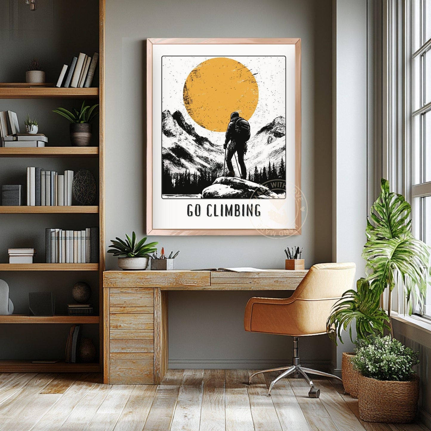 Go Climbing Poster - Living Room