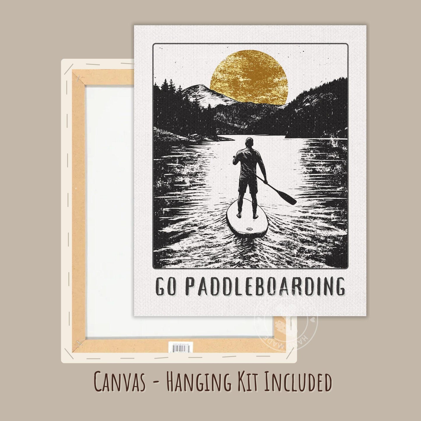 Go Paddleboarding Print - Canvas