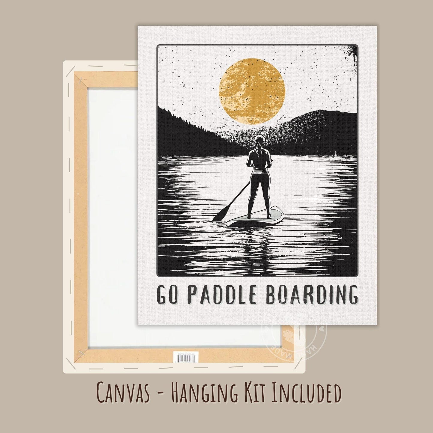 Go Paddle boarding Poster - Canvas