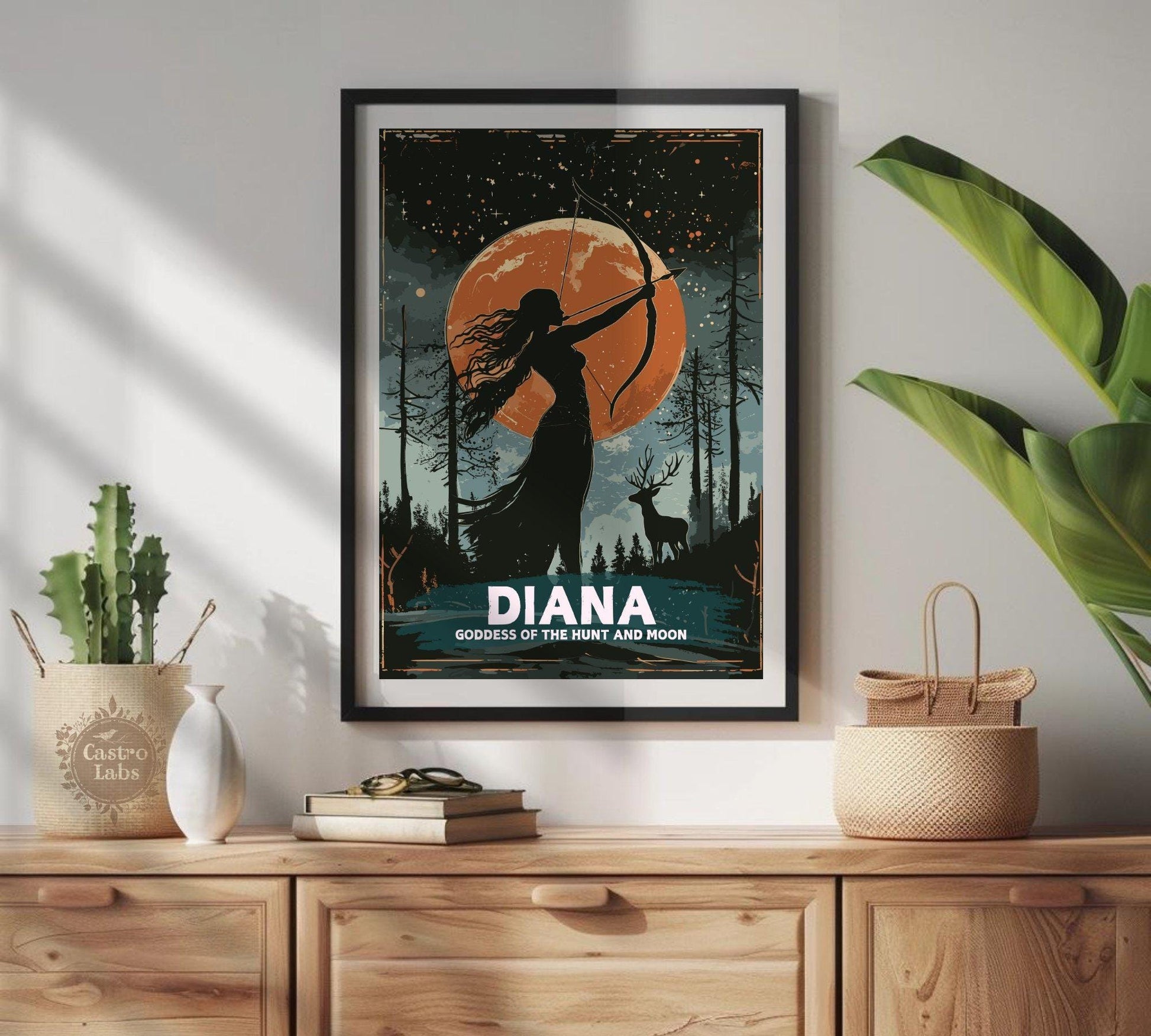 Diana Goddess Painting - Diana Roman Mythology Artwork