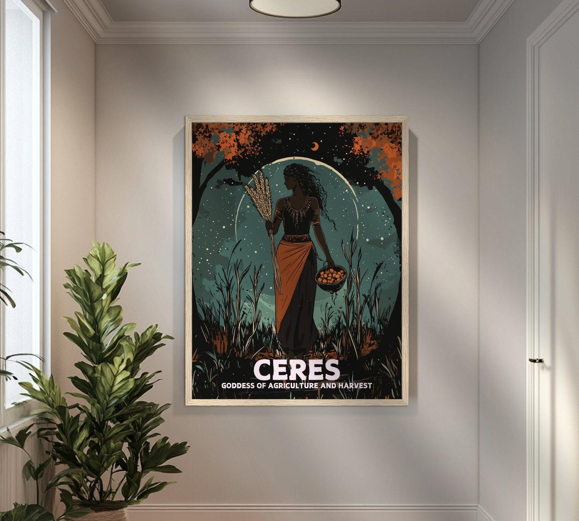 Ceres Goddess Painting - Ceres Roman Mythology Artwork