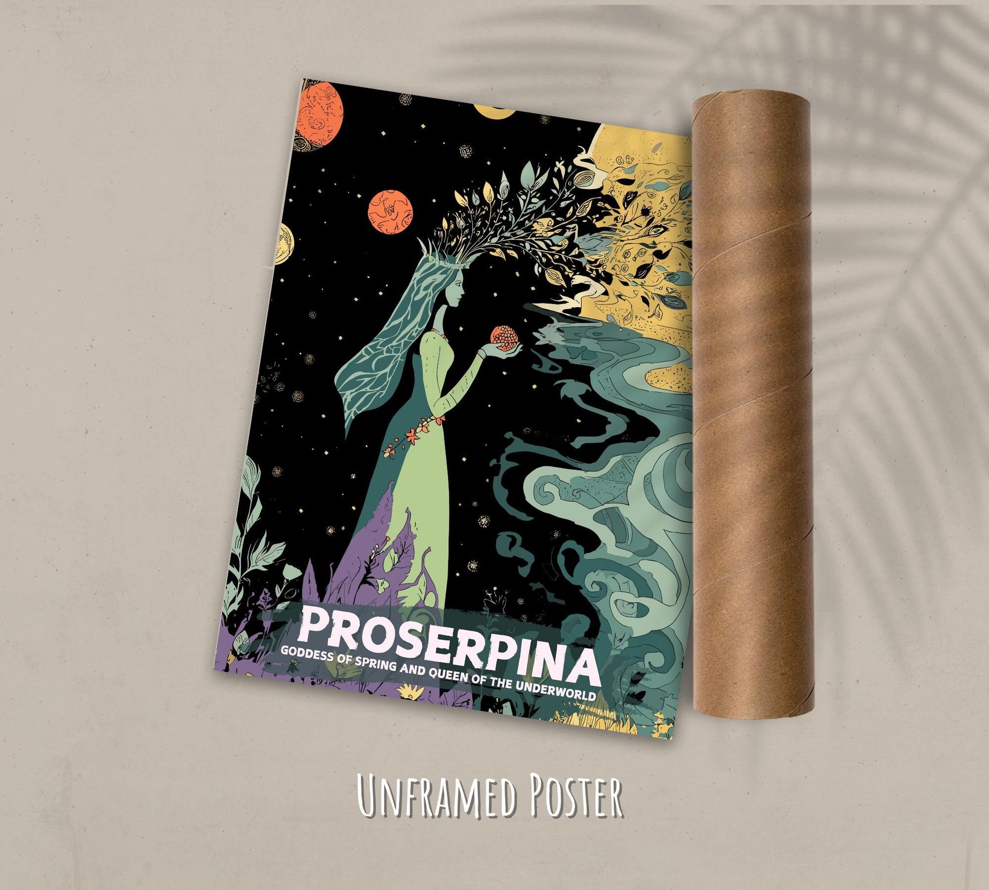 Proserpina Goddess Painting - Unframed