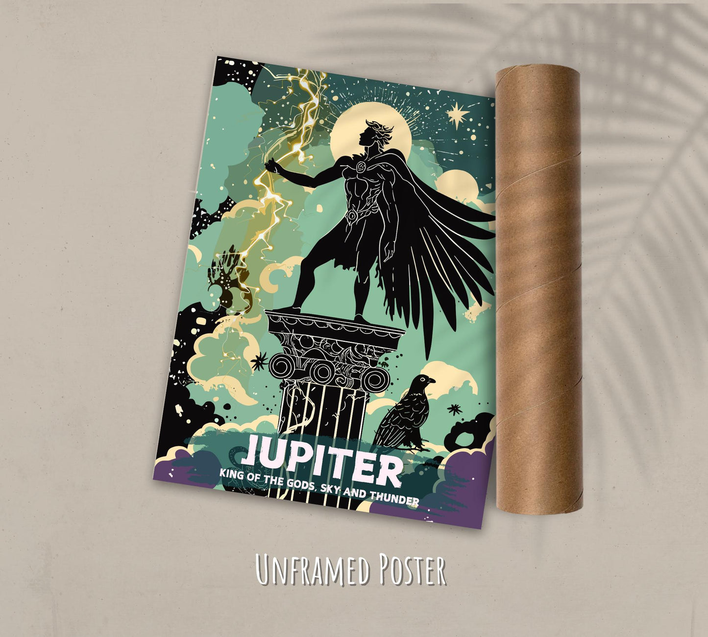 Jupiter God Painting - Unframed