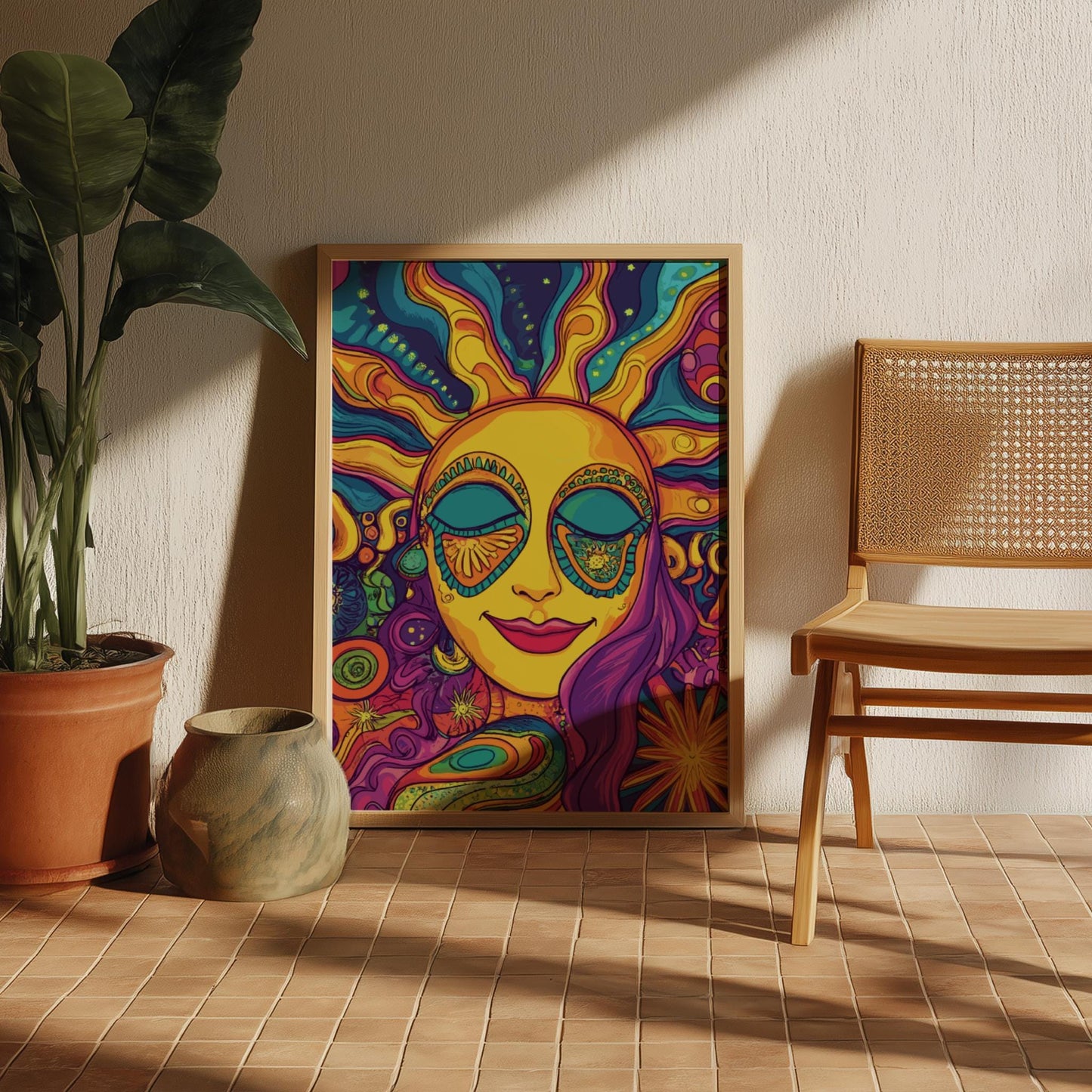 Solar Reverie Sun Poster