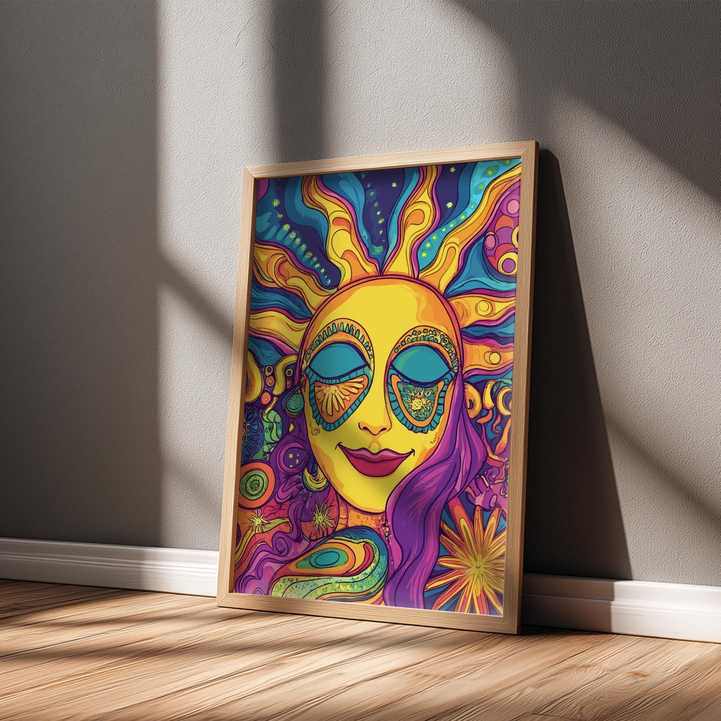 Solar Reverie Sun Poster