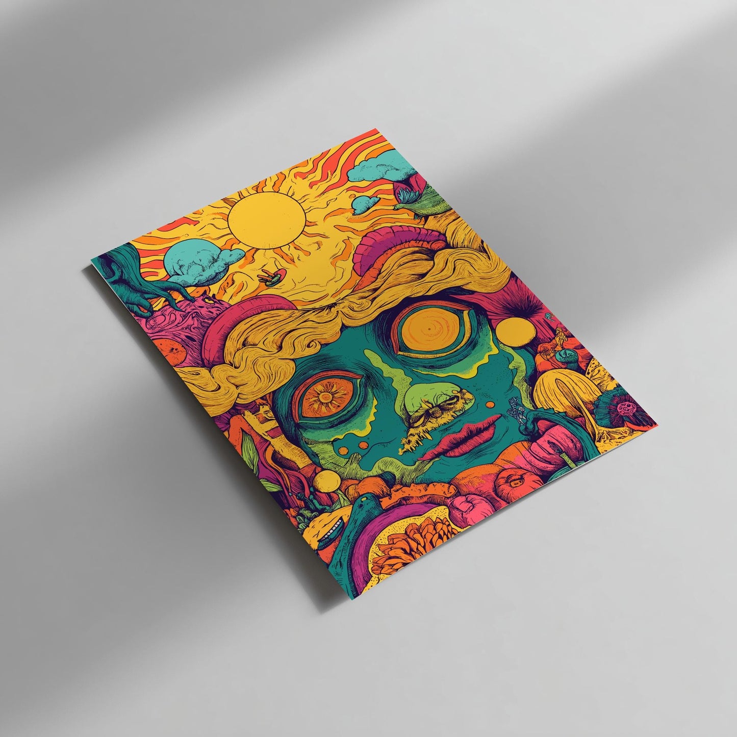 Trippy Sun Poster