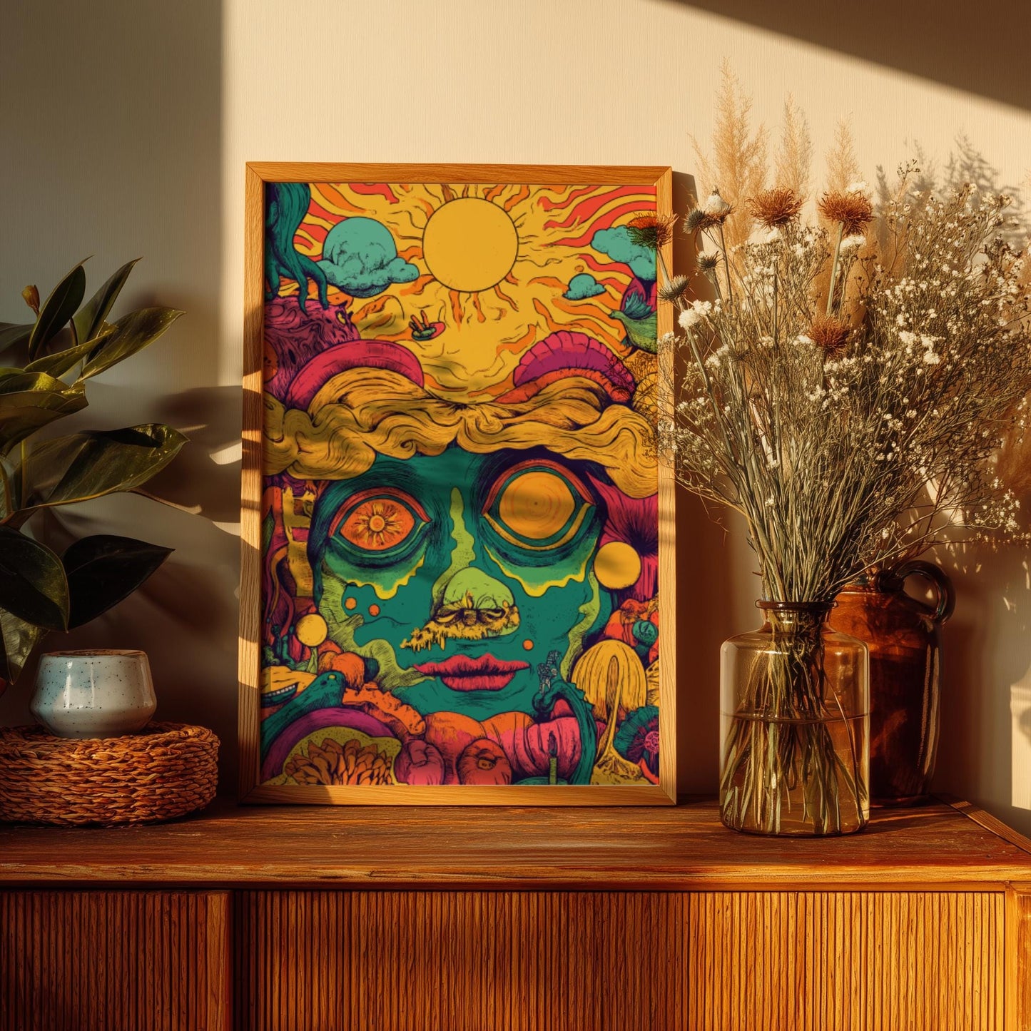 Trippy Sun Poster