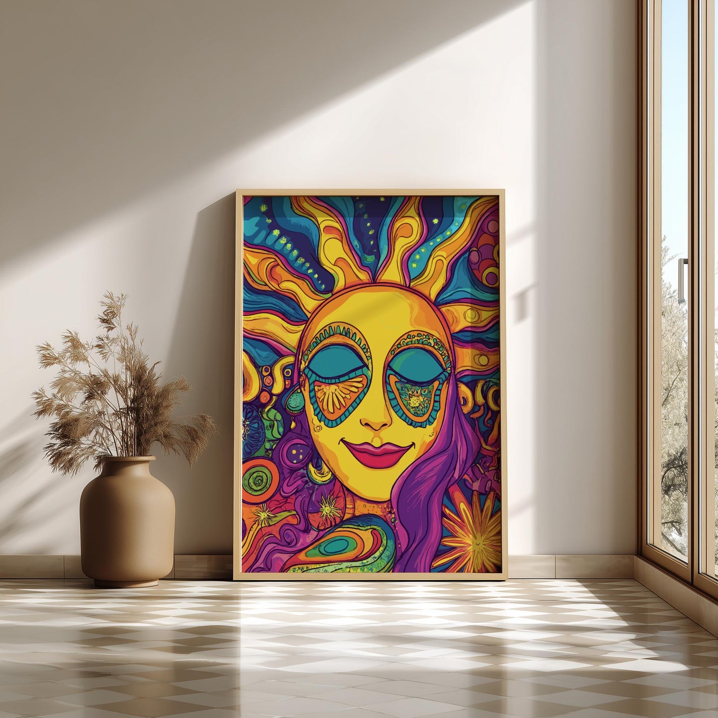 Solar Reverie Sun Poster