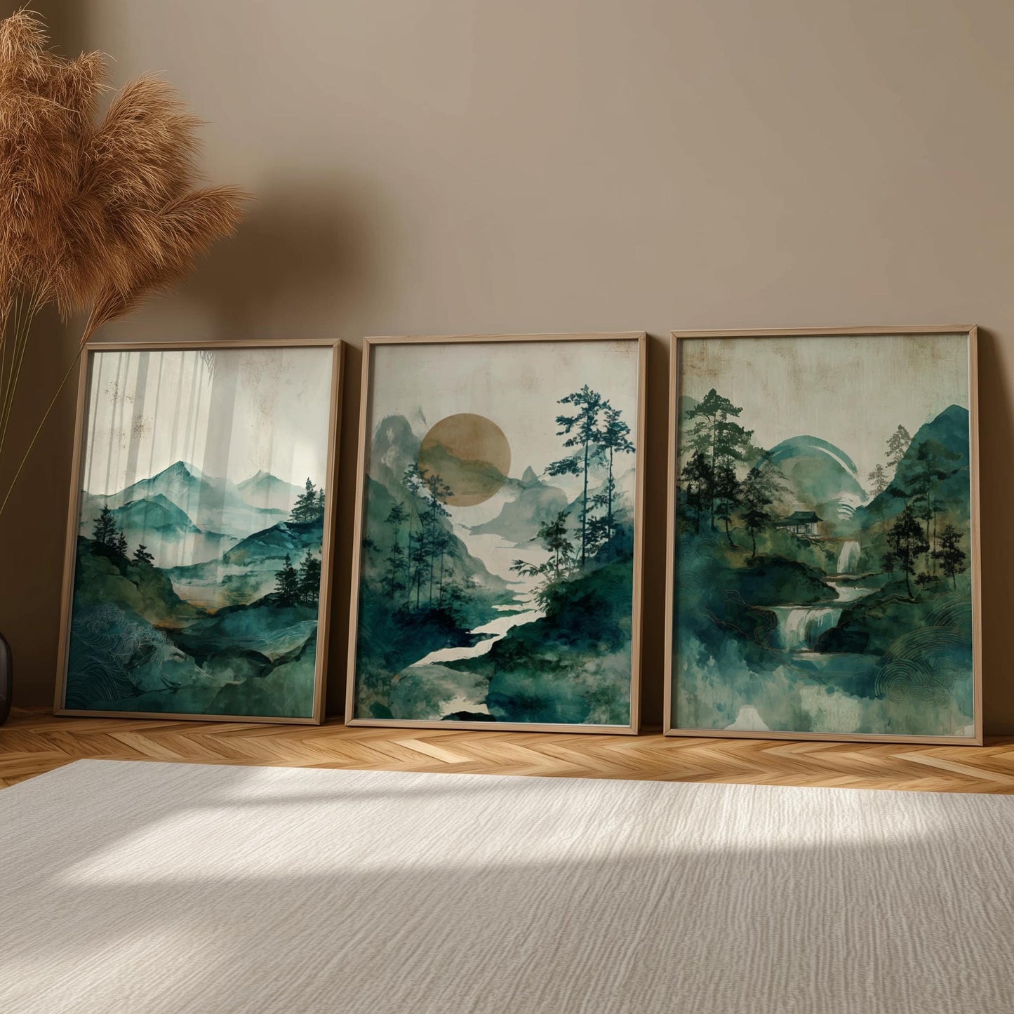 Set of 3 Forest Wall Art Prints