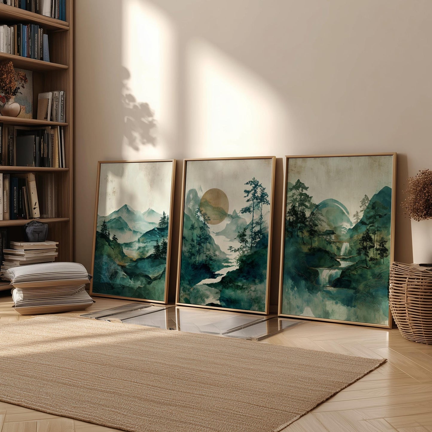 Tranquil Nature Landscape Poster Set