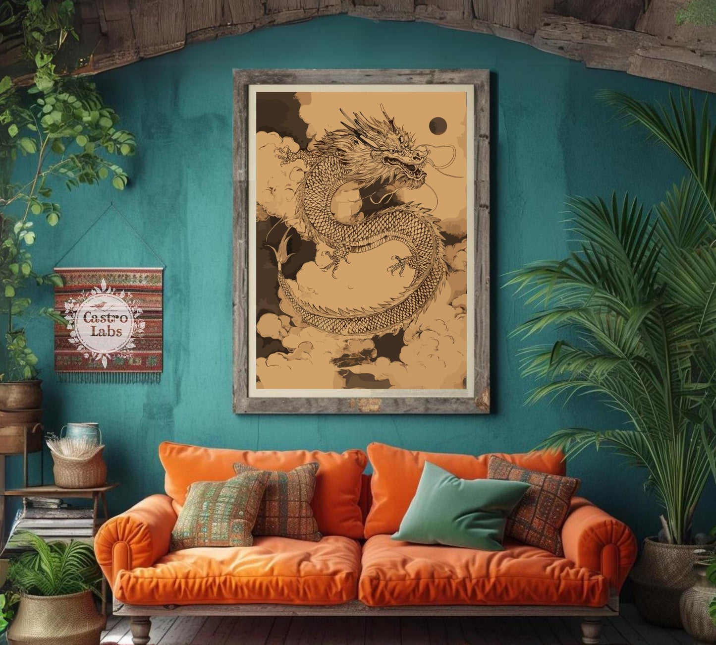 oriental dragon artwork