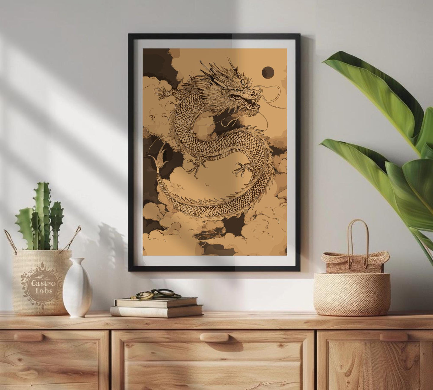 japanese dragon poster