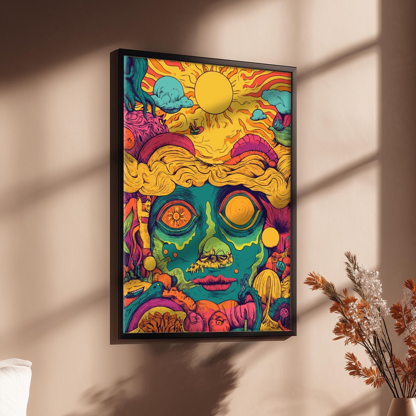 Trippy Sun Poster