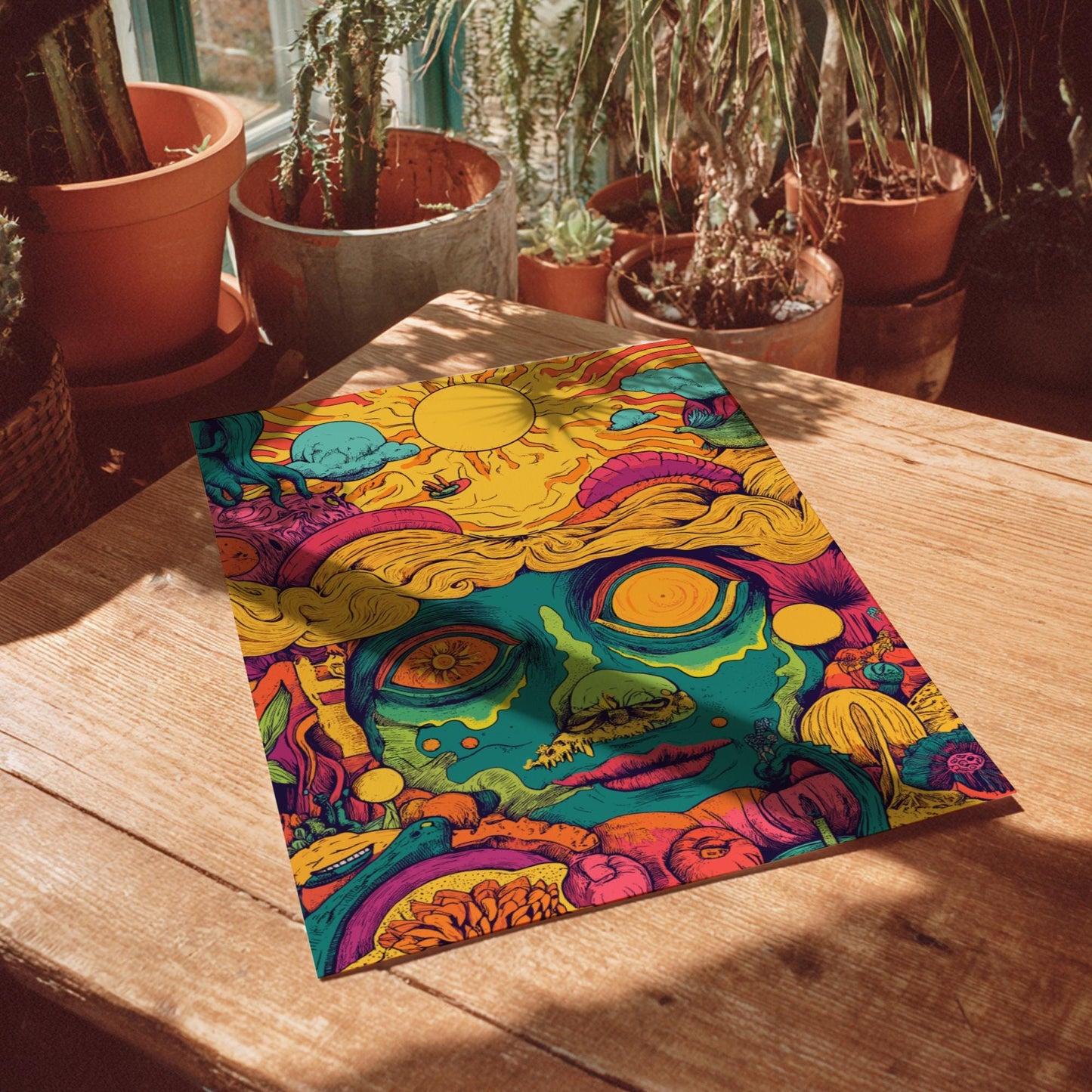 Trippy Sun Poster
