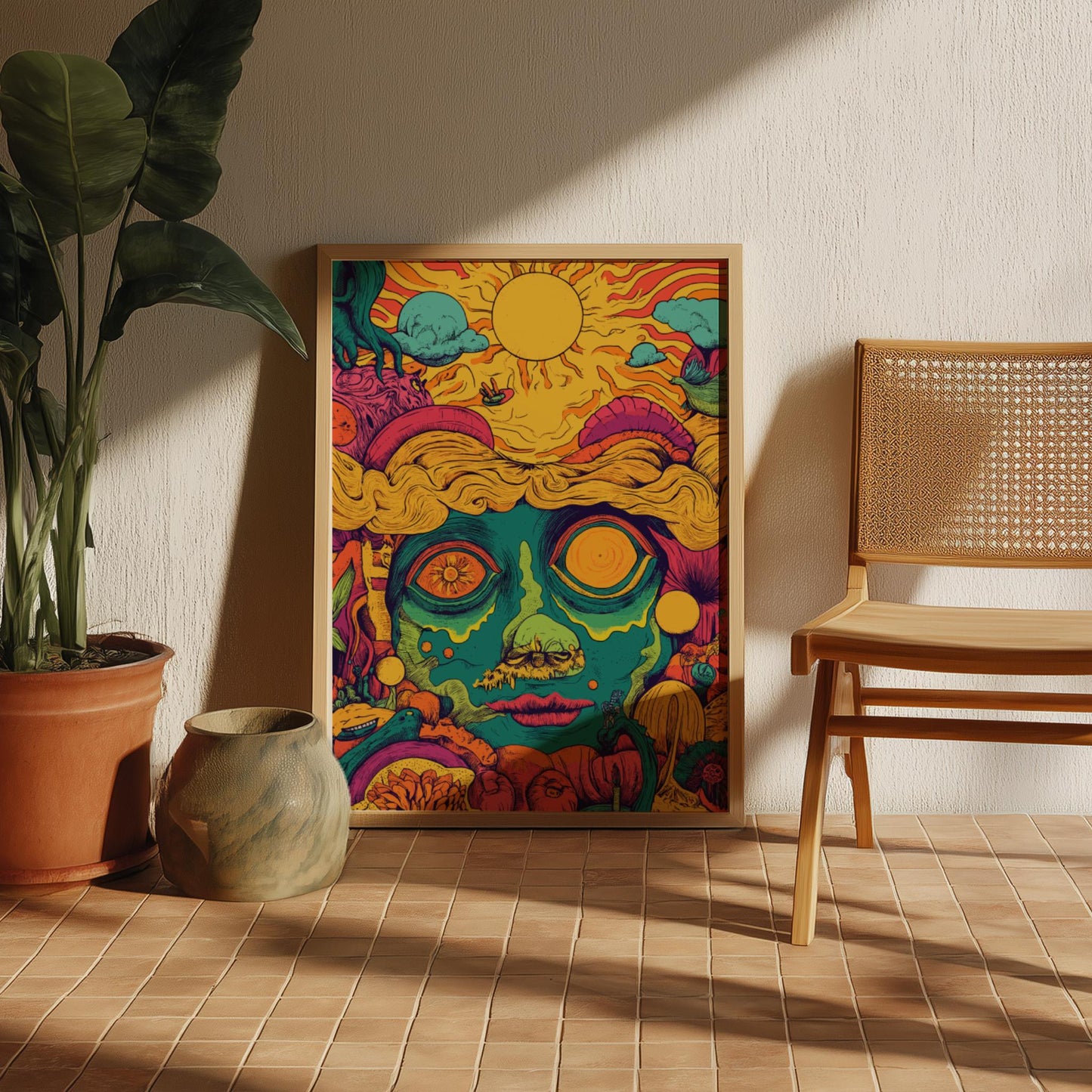 Trippy Sun Poster
