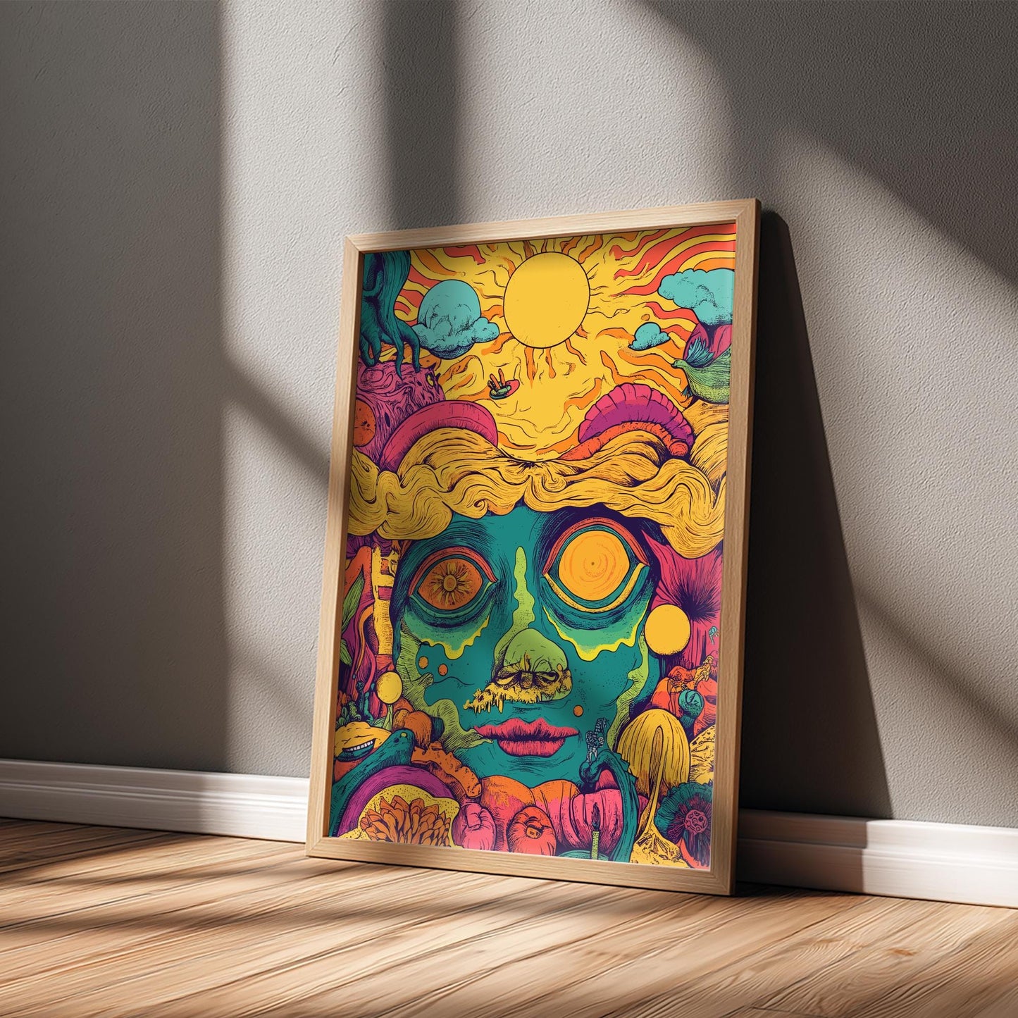 Trippy Sun Poster