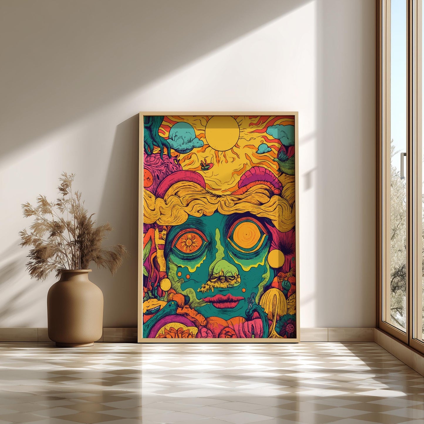 Trippy Sun Poster