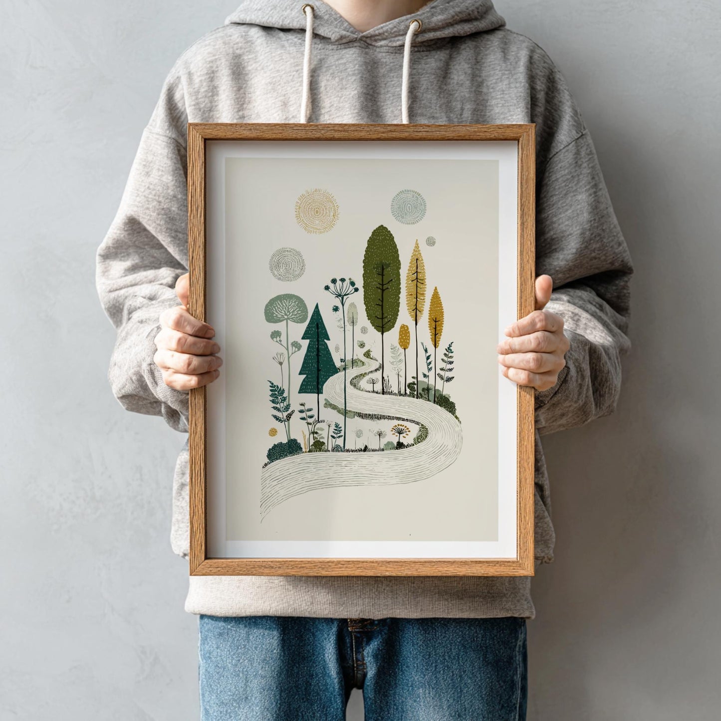 Ethereal Forest - Pastel Forest Poster - Serene Nature Wall Decor Poster