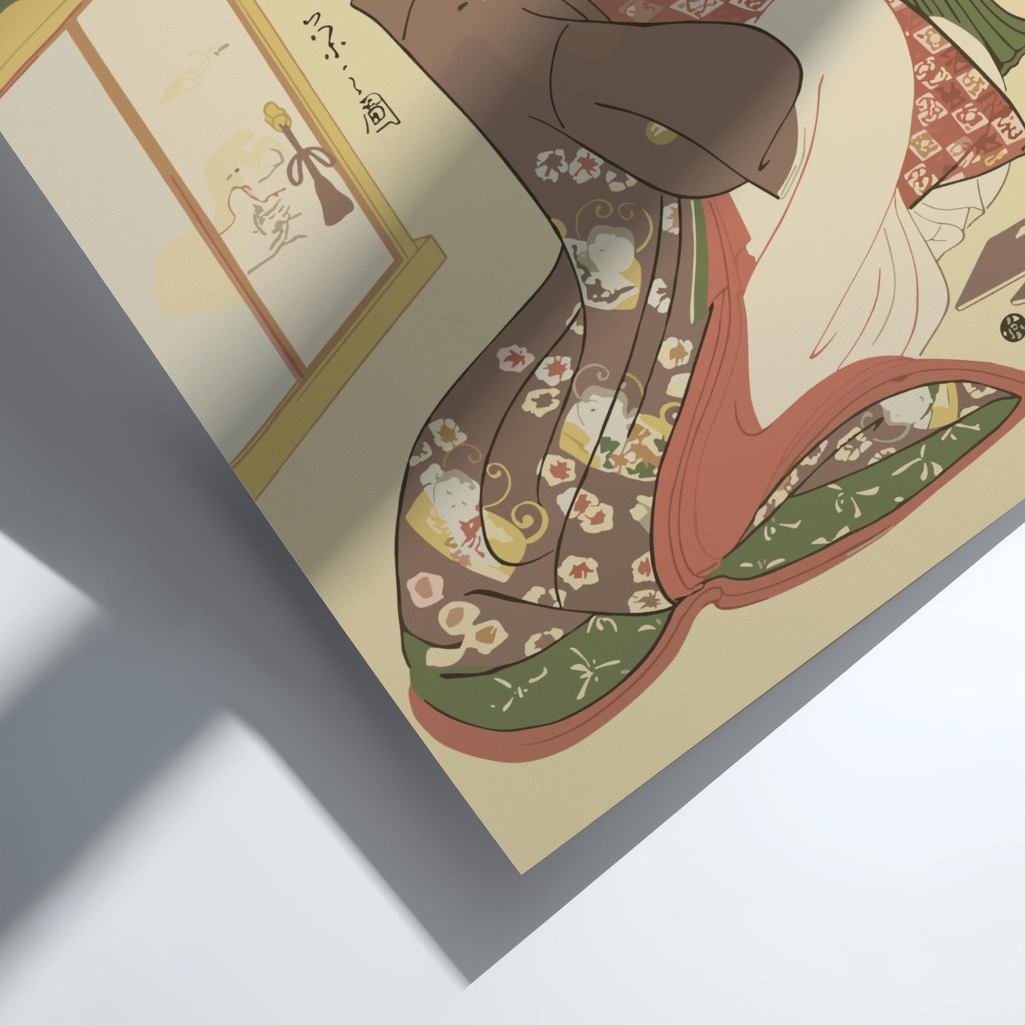 Wakana of the Matsubaya Eishi Print, Seirō Bijin Rokkasen Ukiyo-e, Edo Japanese Woodblock Art