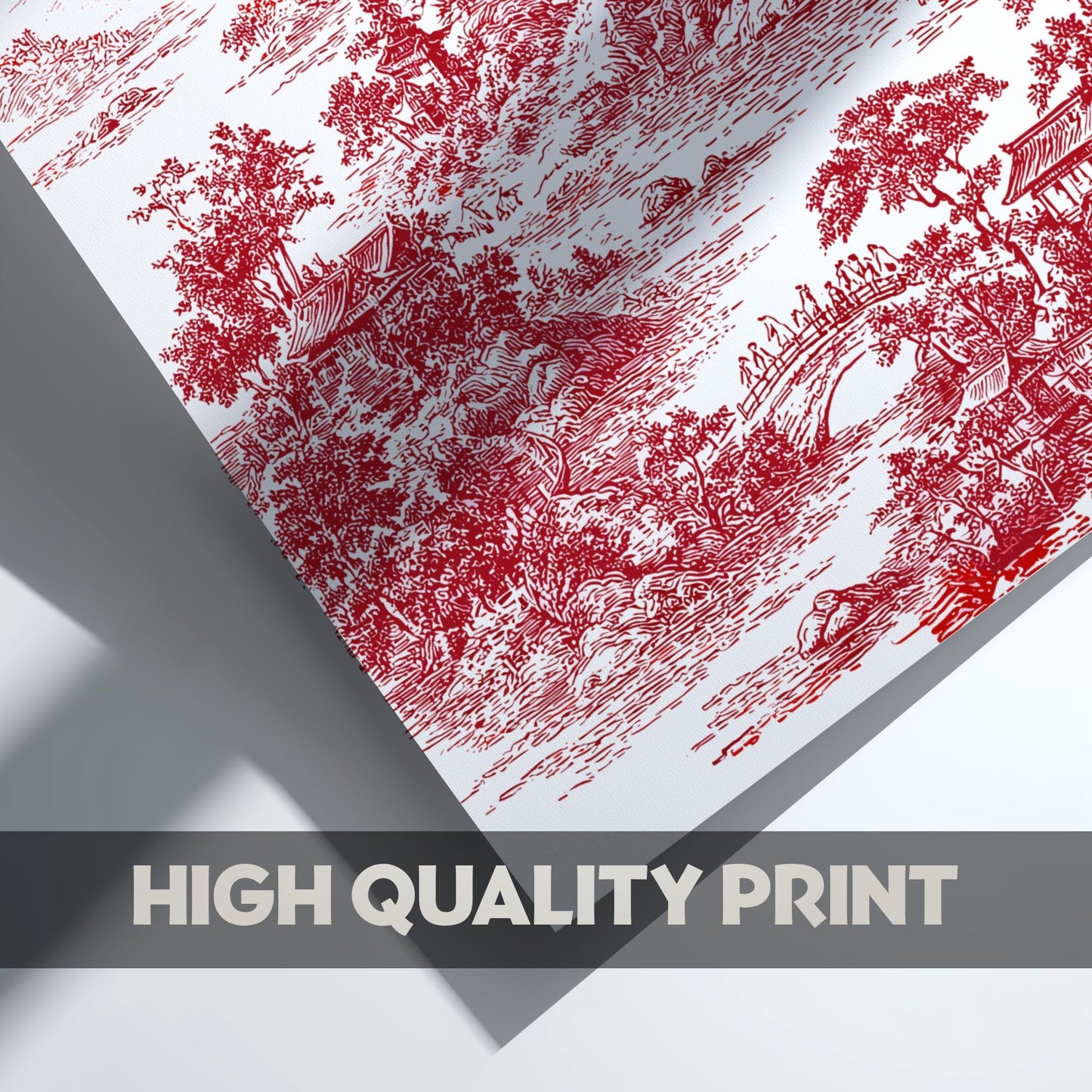 Monochromatic Japanese Art Print