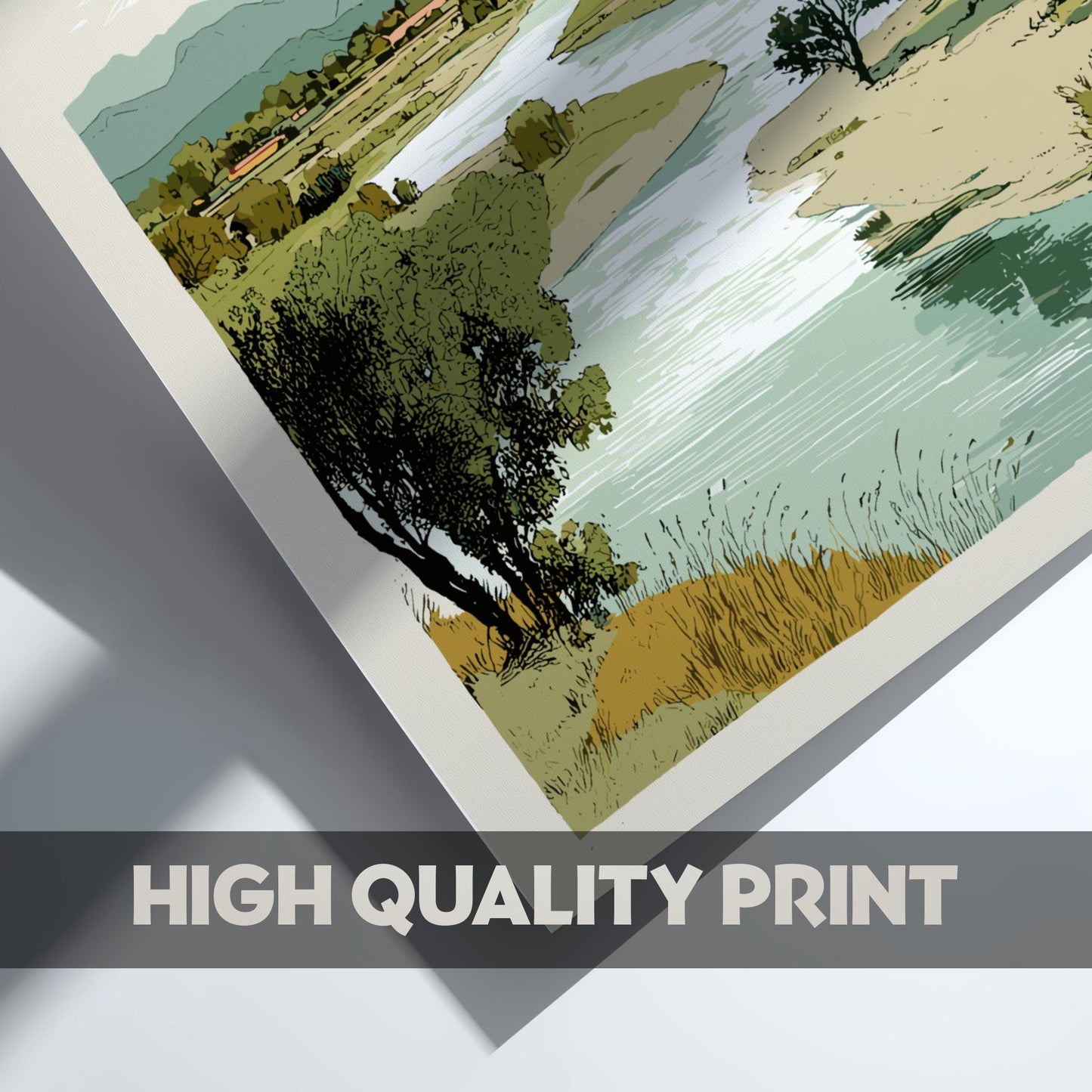 River Delta Dream - Pastel River Delta Poster - Serene Nature Wall Decor Poster