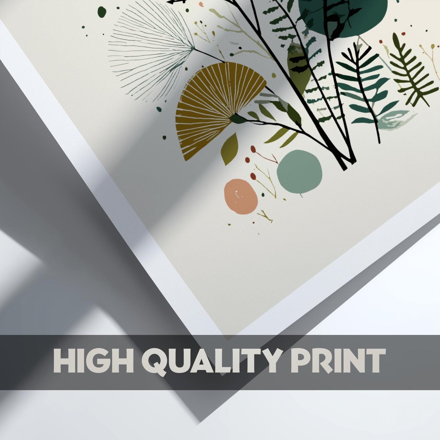 Pine Veil Dawn - Pastel Wildflower Poster - Serene Nature Wall Decor Poster
