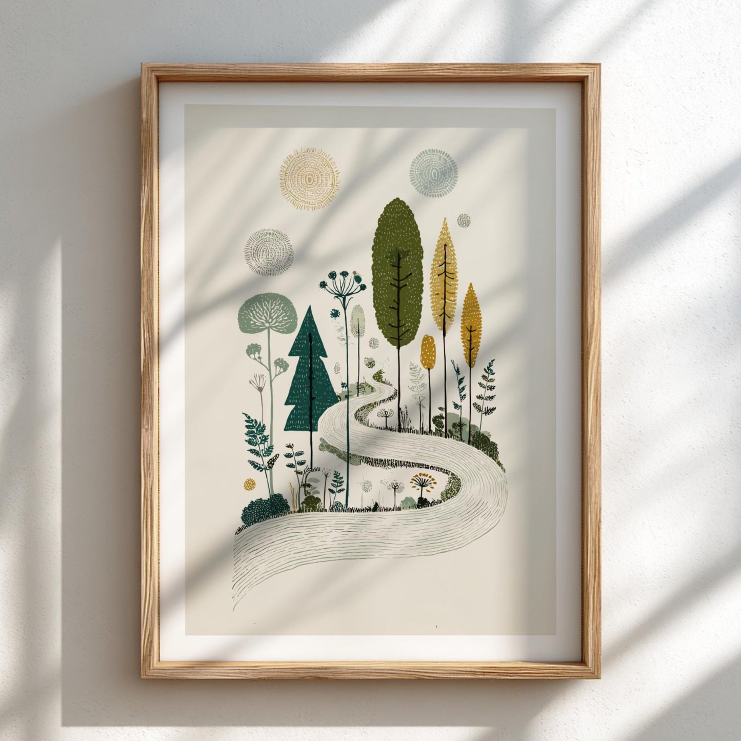 Ethereal Forest - Pastel Forest Poster - Serene Nature Wall Decor Poster