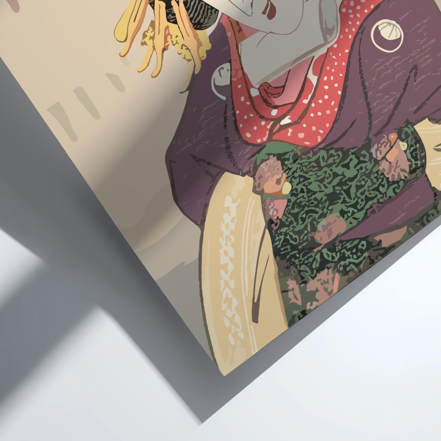 Sawamura Tanosuke II as Okaru Kunisada Print, Kanadehon Chushingura Edo Art, Bunka Era Japanese Woodblock Poster