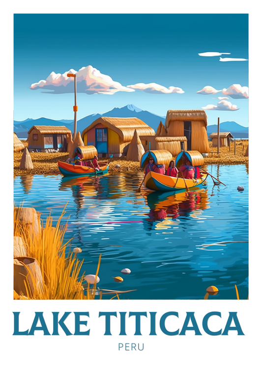 Impression du lac Titicaca - Art de voyage