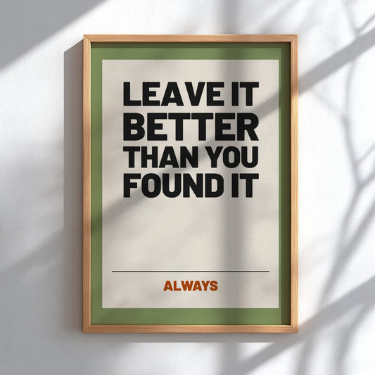 Motivational quotes poster featuring bold typography in earthy tones for inspiration and home decor