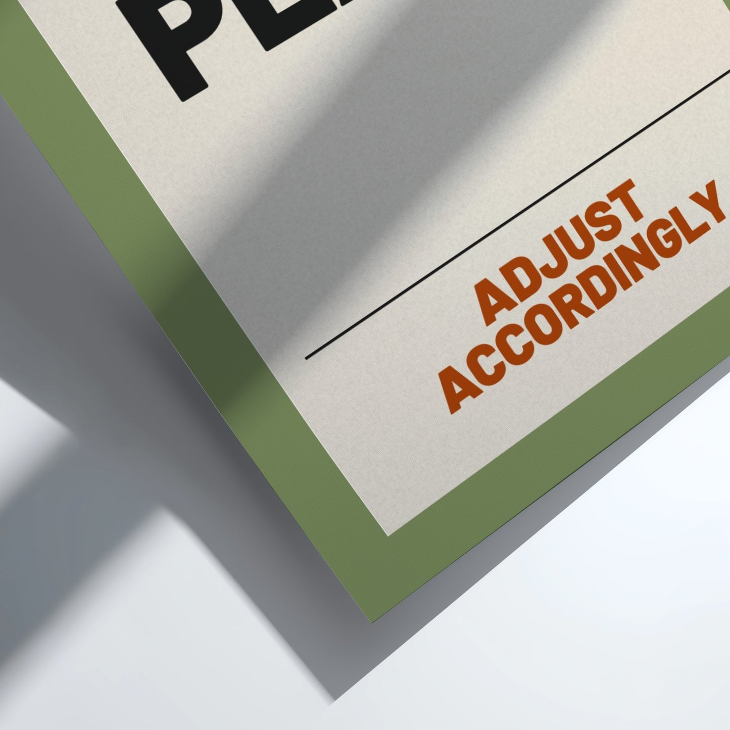 Motivational quotes poster featuring bold text and a green background, ideal for wall decor.