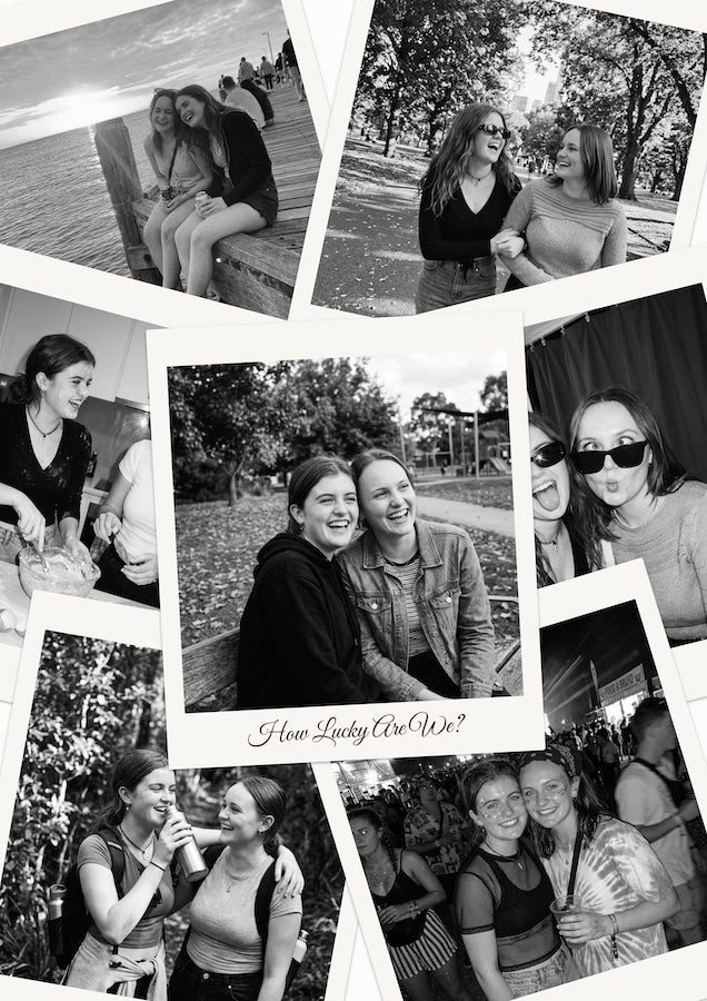 Personalised Scattered Polaroid Photo Collage Print