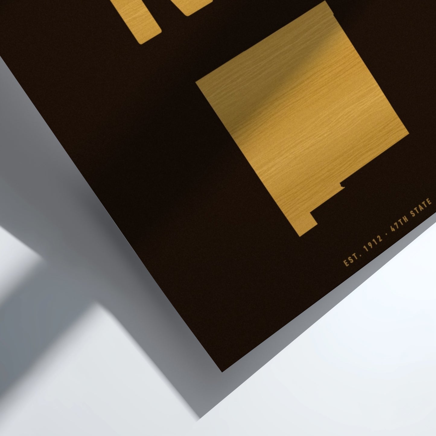 NM poster featuring bold typography and minimalist state outline