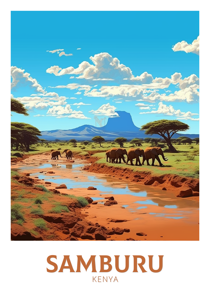 Samburu Poster - National Park Print
