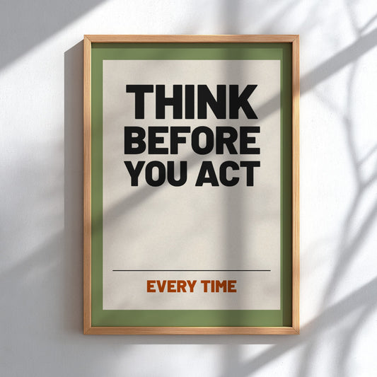 Motivational quotes poster featuring bold typography and calming colors, ideal for home or office decor.