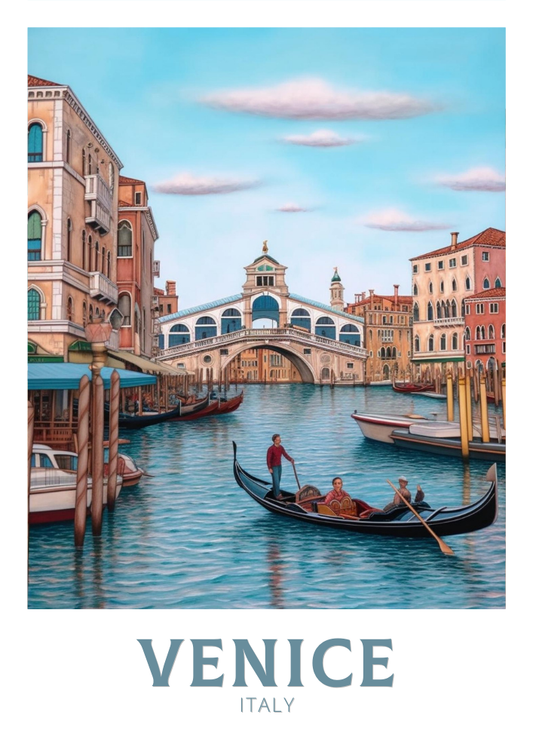 Affiche de voyage à Venise - Italie