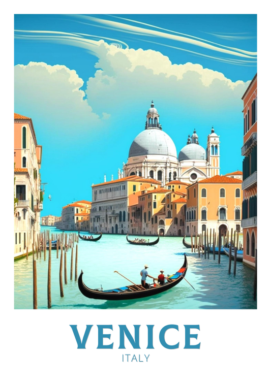 Décoration murale de voyage à Venise – Affiche Italie