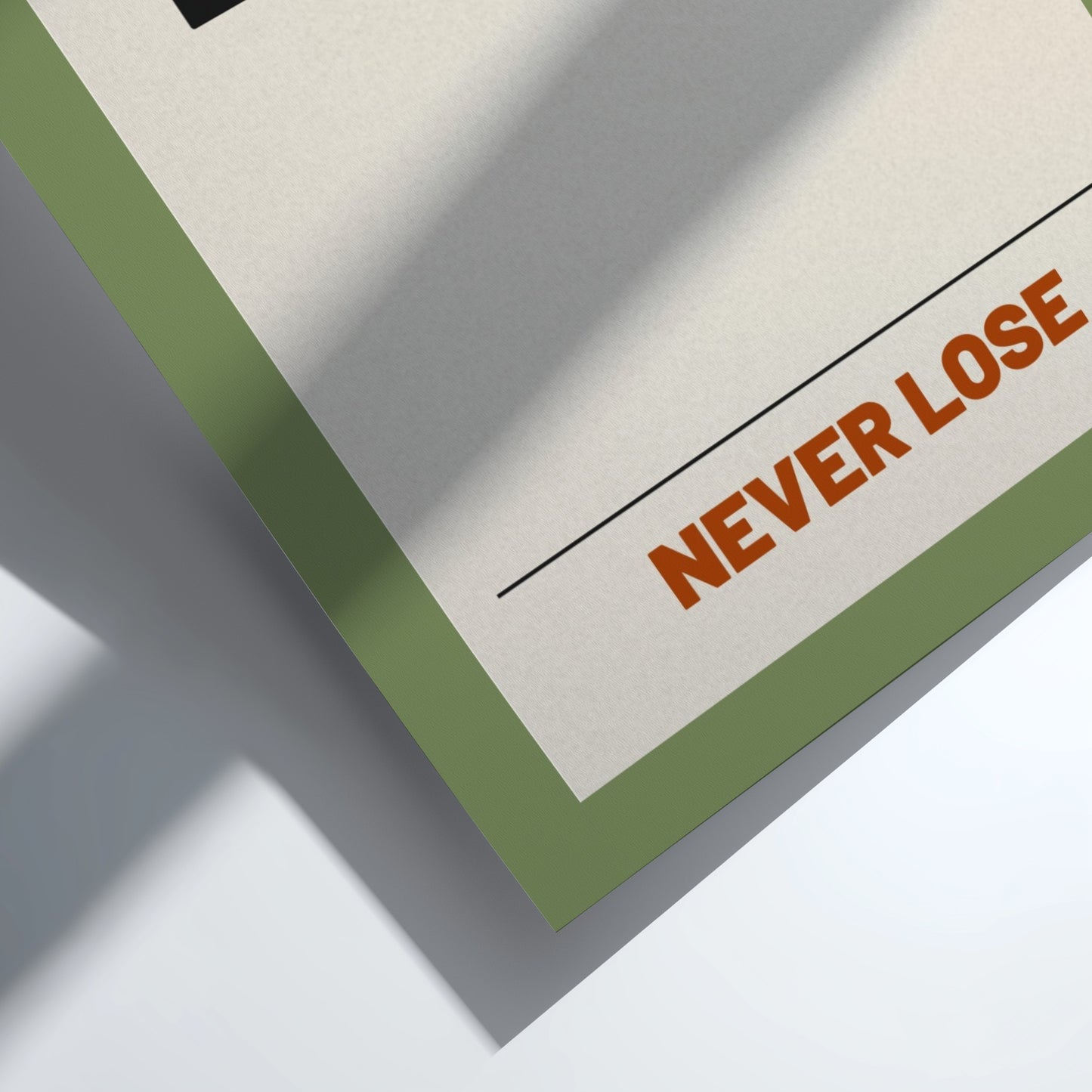 Motivational quotes poster featuring 'Win or Learn' in bold typography, minimalist style with earthy tones