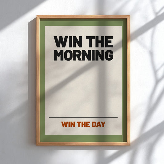 Motivational quotes poster featuring bold typography and a neutral background, ideal for home decor and