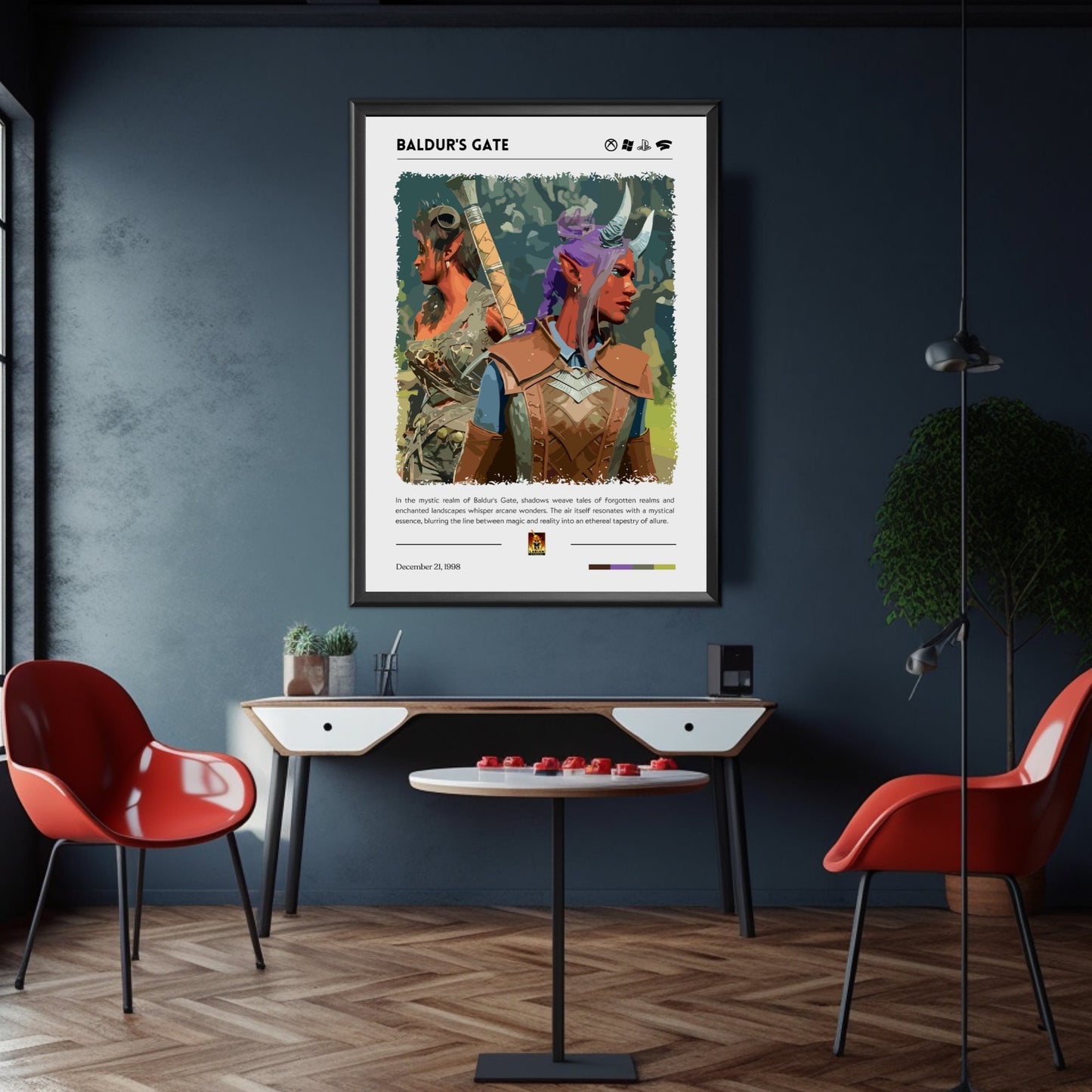 Baldur's Gate print poster