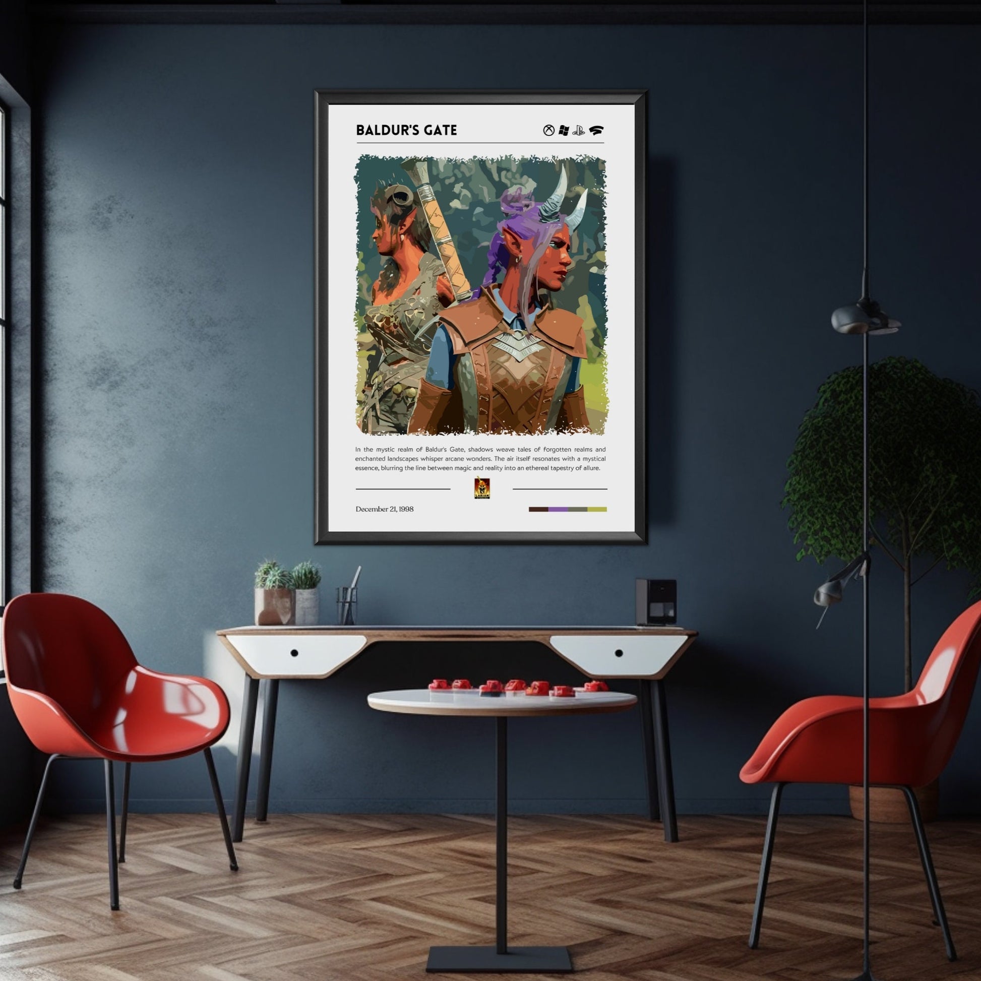 Baldur's Gate print poster