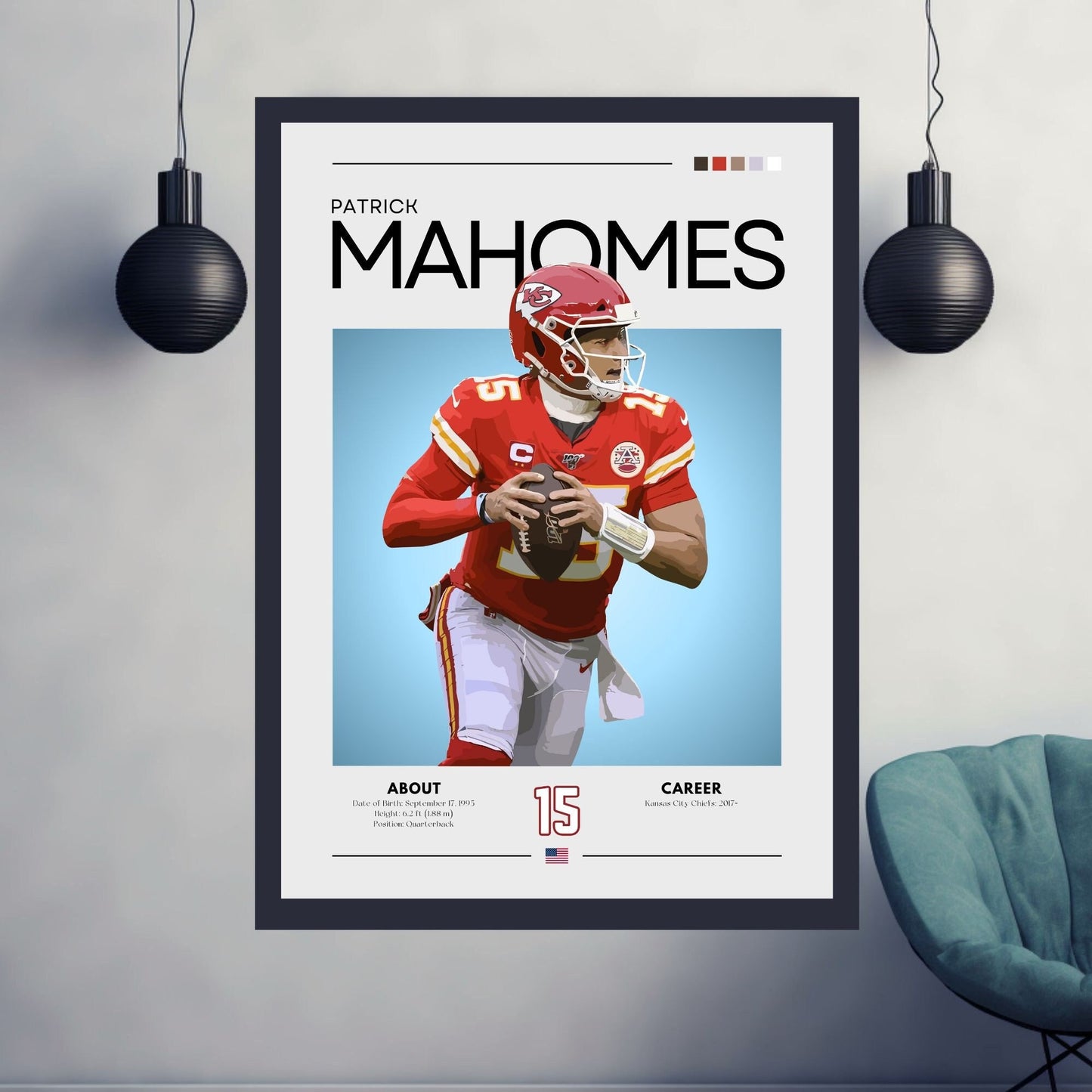 Patrick Mahomes poster